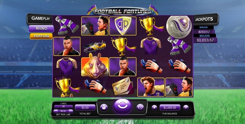 Review of Football Fortunes Video Slot by Realtime Gaming
