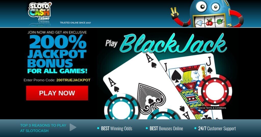 Sloto Cash Casino Online Blackjack