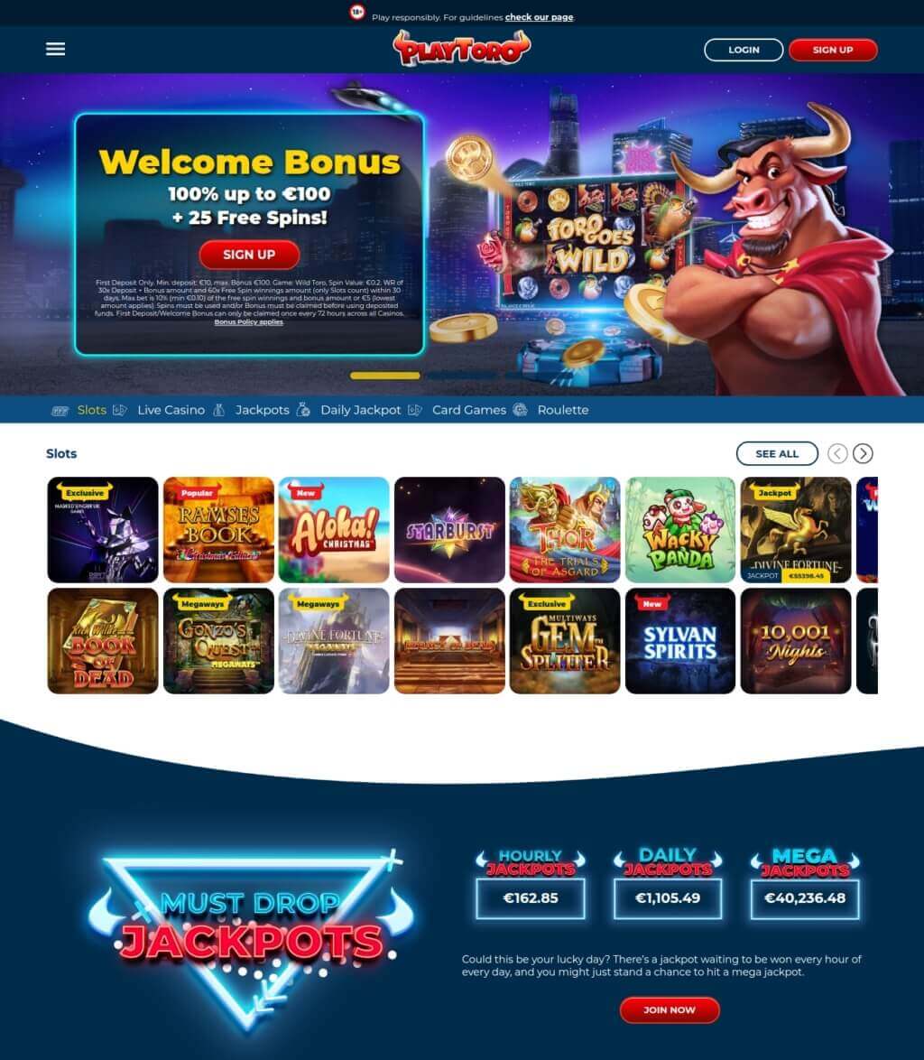 PlayToro Online Casino Review 2021