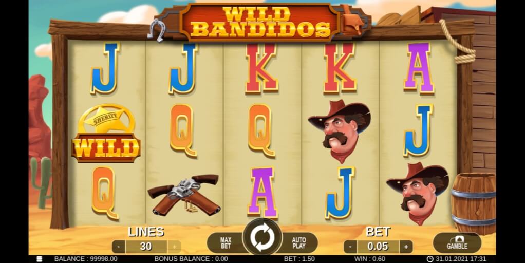 Review of Wild Bandidos Video Slot by 7Mojos Gaming