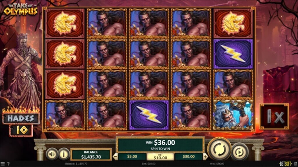 Video Slot Take Olympus The Cycle of Gods Feature