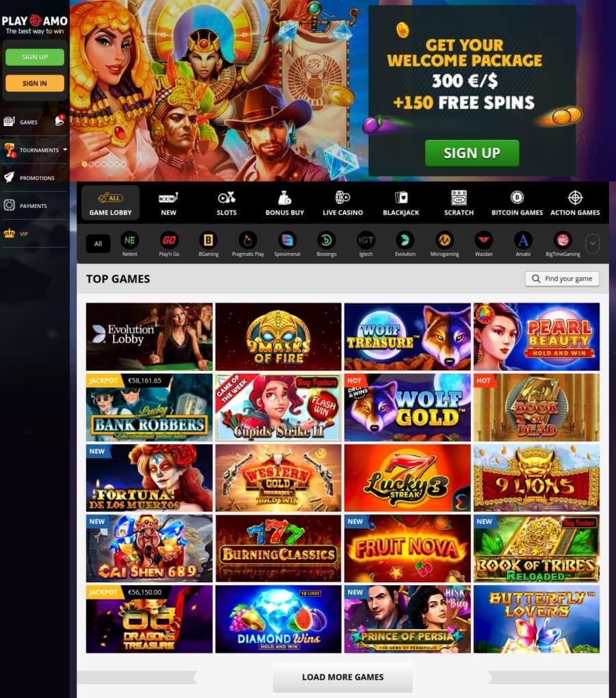 PlayAmo Best Bitcoin and Real Money Online Casino Review