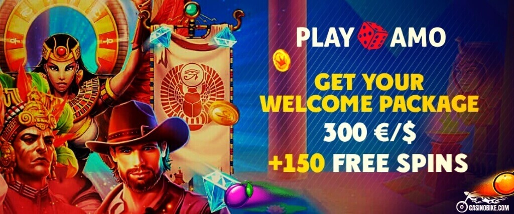 PlayAmo Casino - Get Your Welcome Bonus Package + $/€300 + 150 Free Spins