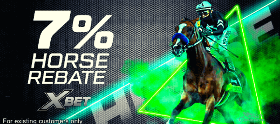 XBet Racebook 7% Horse Rebate Bonus
