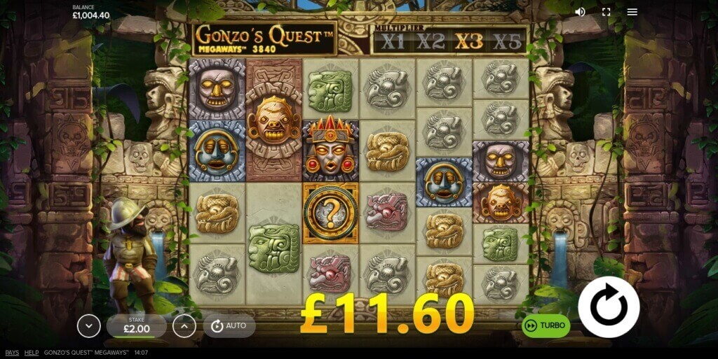 Gonzo's Quest MegaWays Slot by Red Tiger Gaming Review
