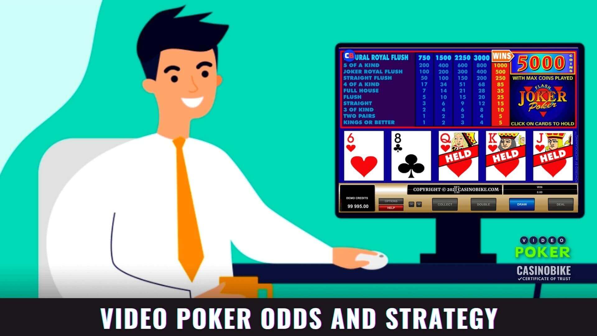 Video poker odds and strategy