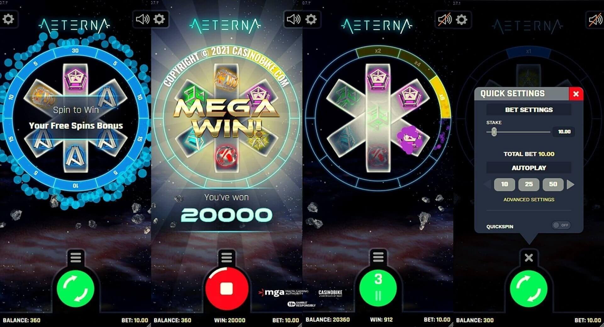 Aeterna Slot from Black Pudding Games Review