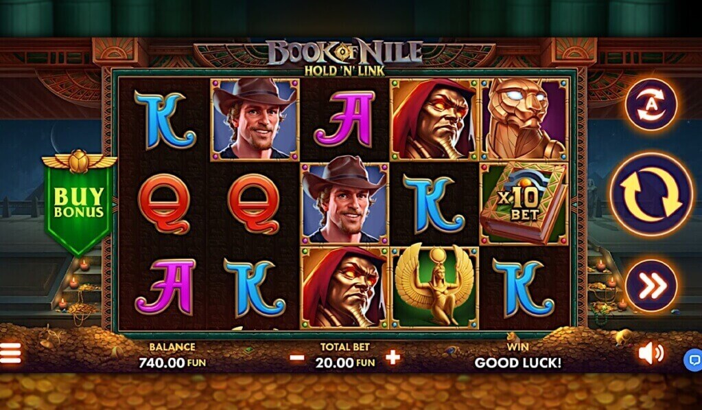 Book of Nile Hold 'n' Link Slot by NetGame Review