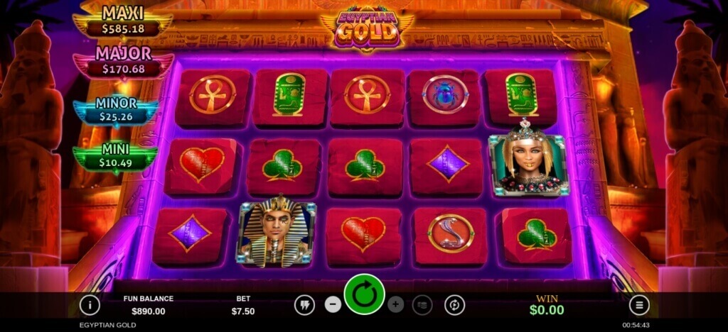 Egyptian Gold Online Slot by RealTime Gaming Review
