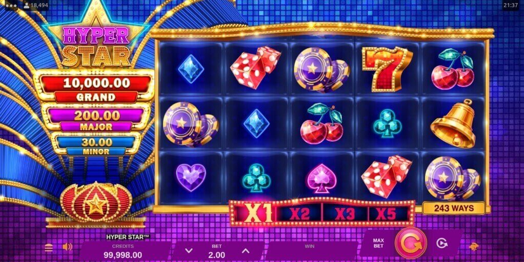 Hyper Star Slot by Gameburguer Studios & Microgaming Review