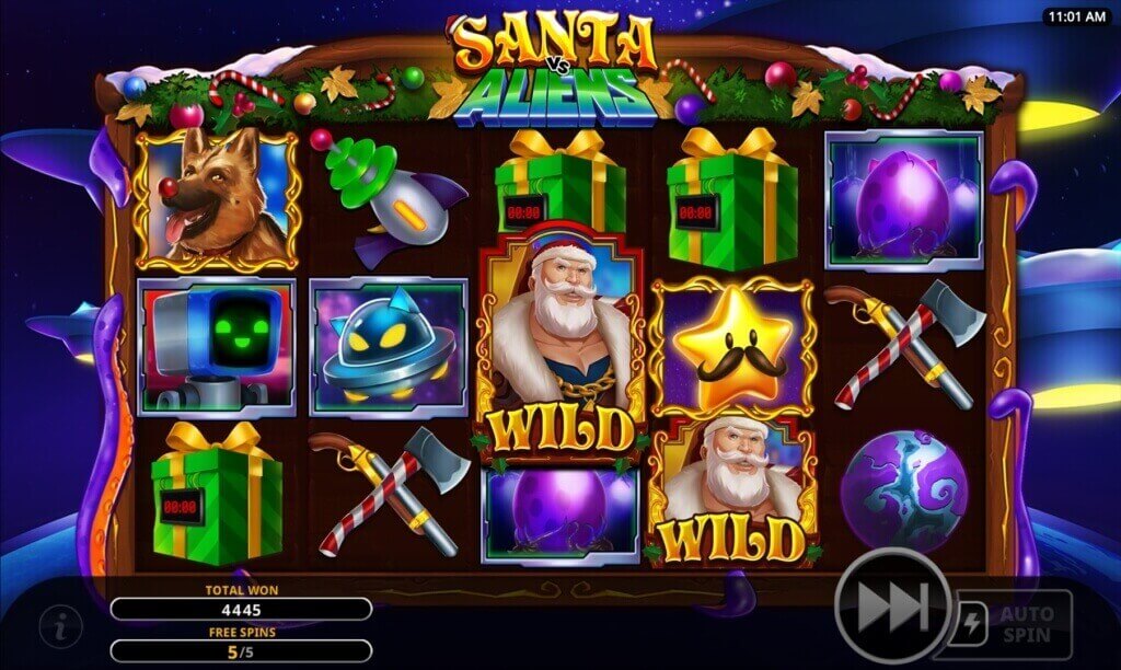 Slot Santa vs Aliens oleh Swintt Review