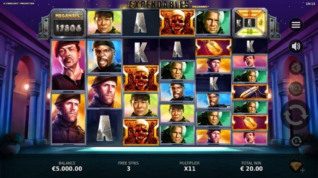 The Expendables Megaways Slot Free Spins